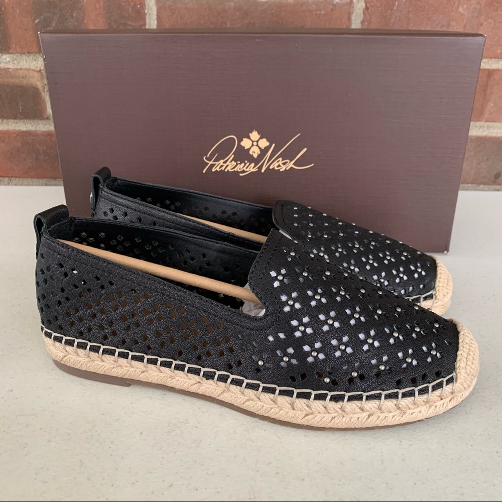 Patricia Nash Black and Tan Loafers